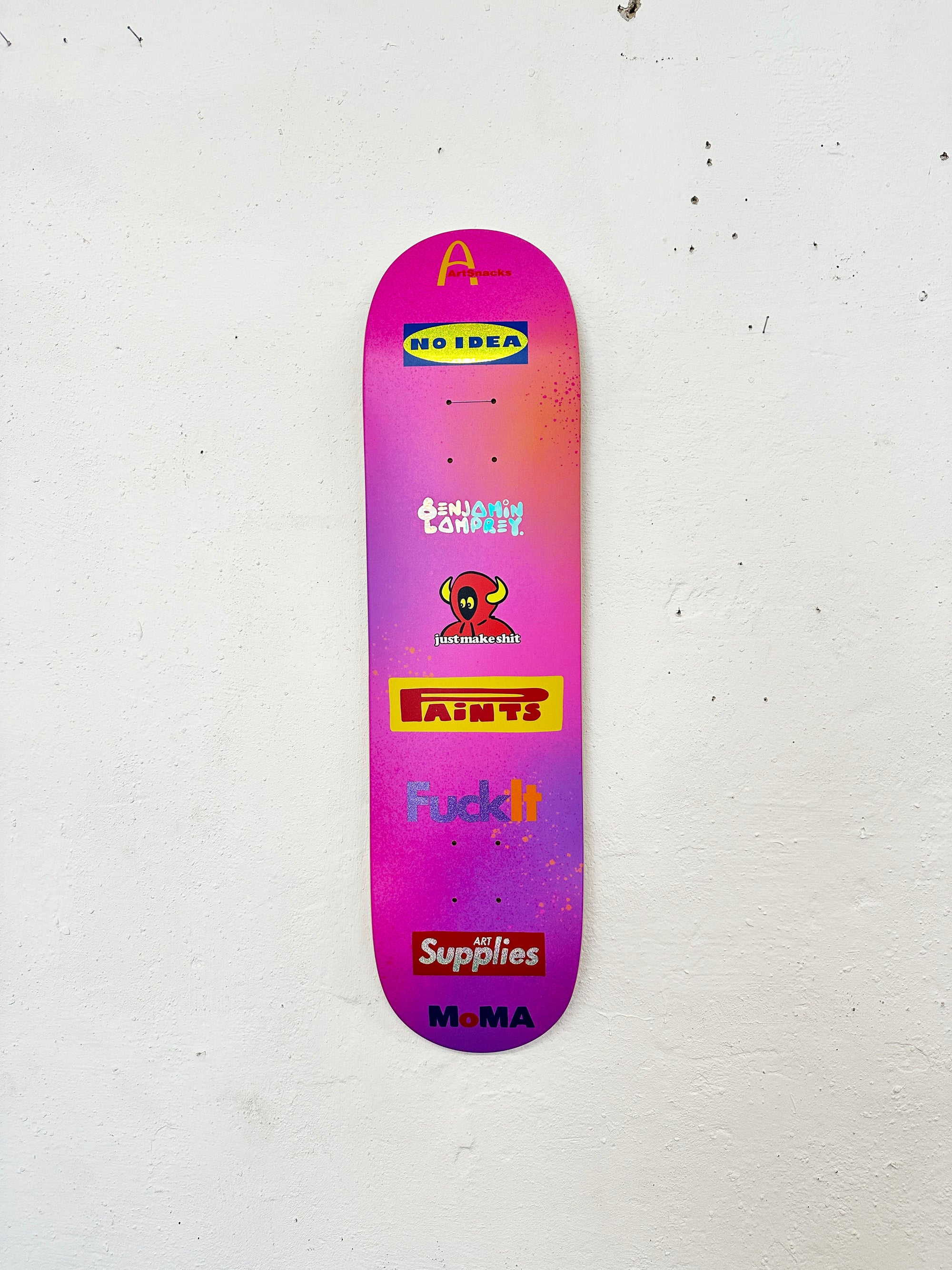 8enjamin Sponsored Skateboard Deck 1/4