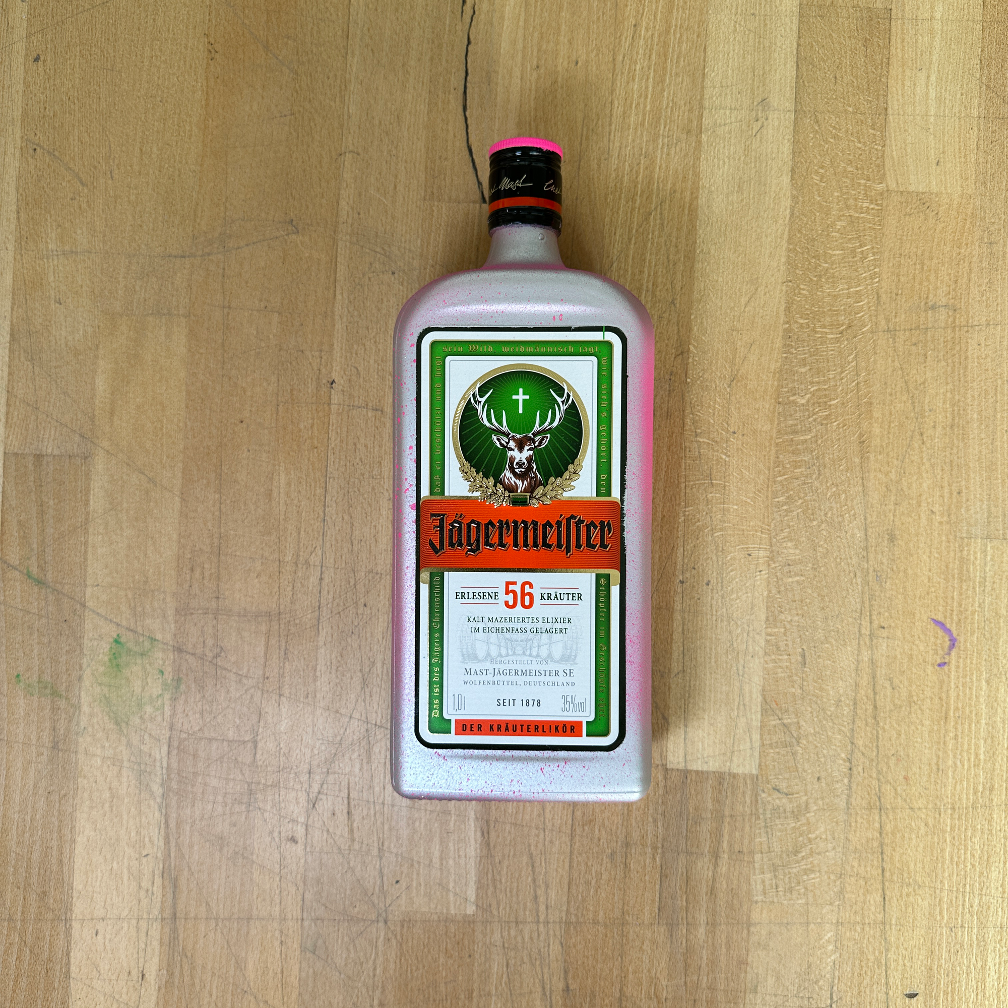 8enjamin x Jagermeister Bottle and A3 Screen Print