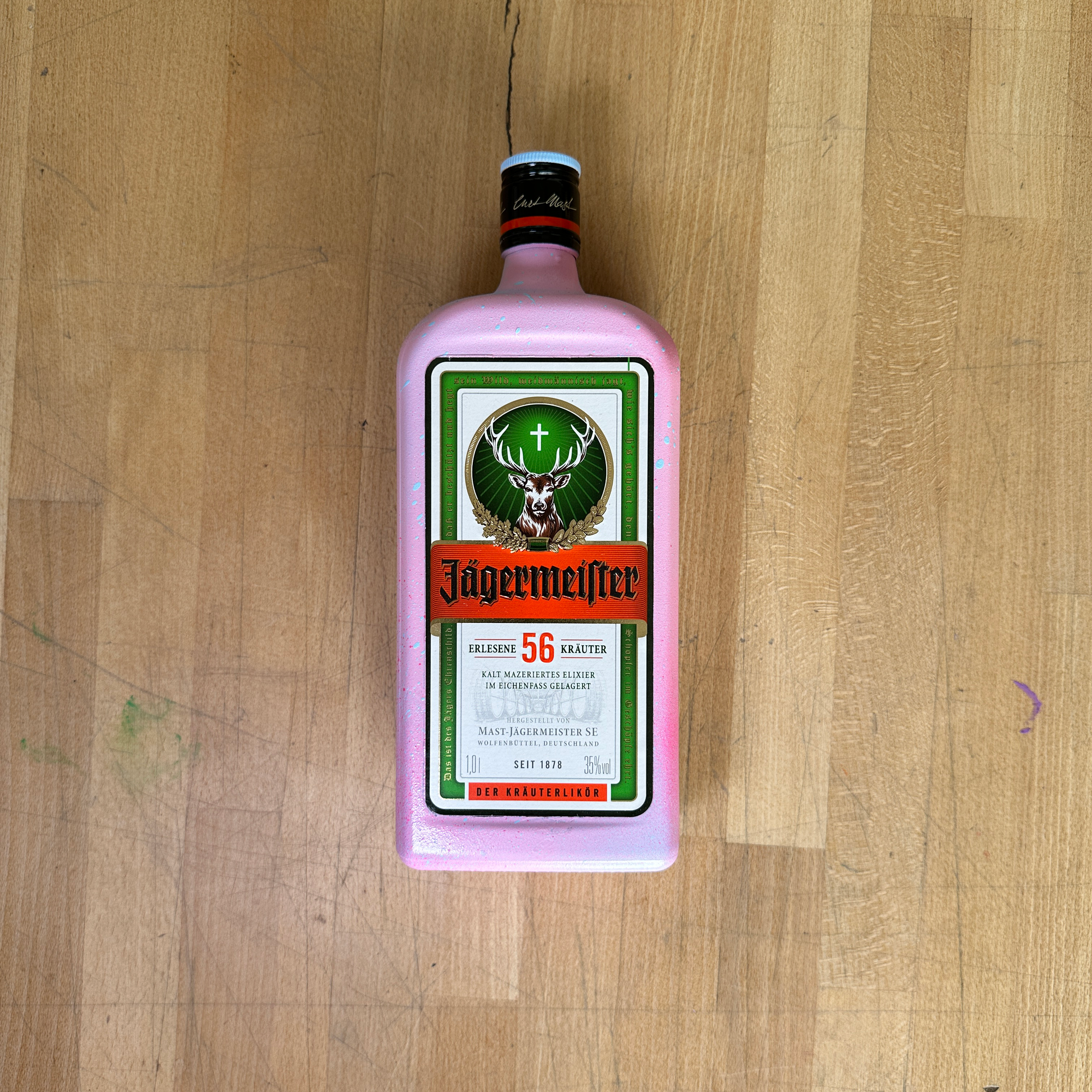 8enjamin x Jagermeister Bottle and A3 Screen Print