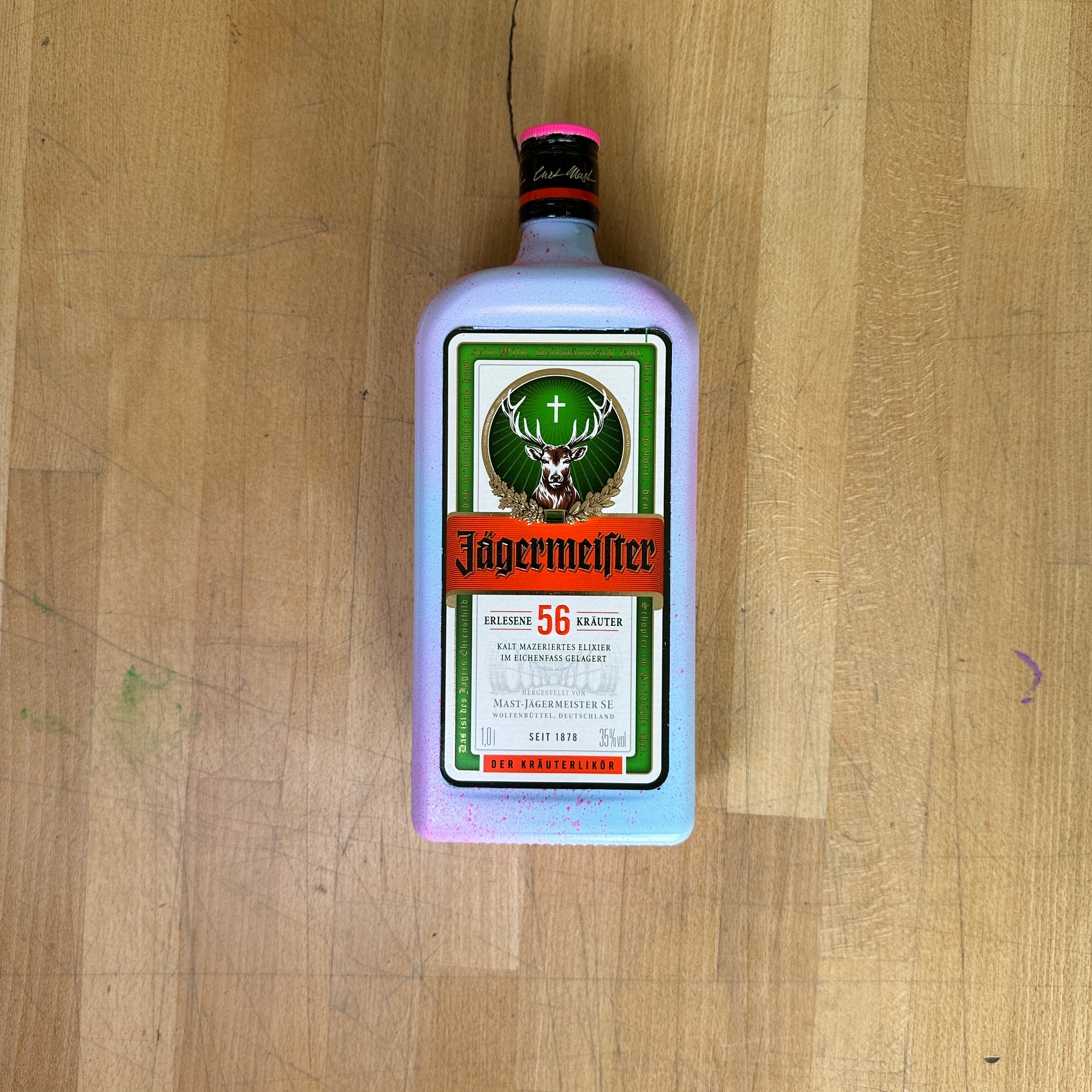 8enjamin x Jagermeister Bottle and A3 Screen Print