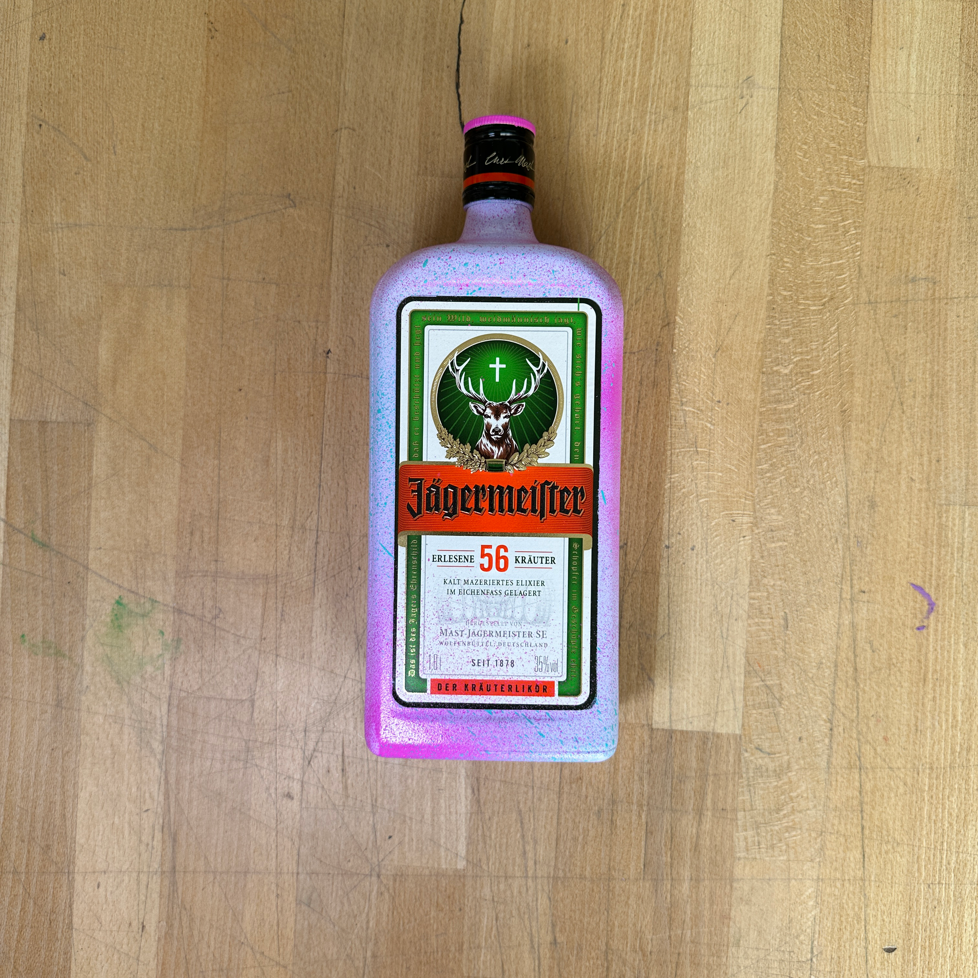 8enjamin x Jagermeister Bottle and A3 Screen Print