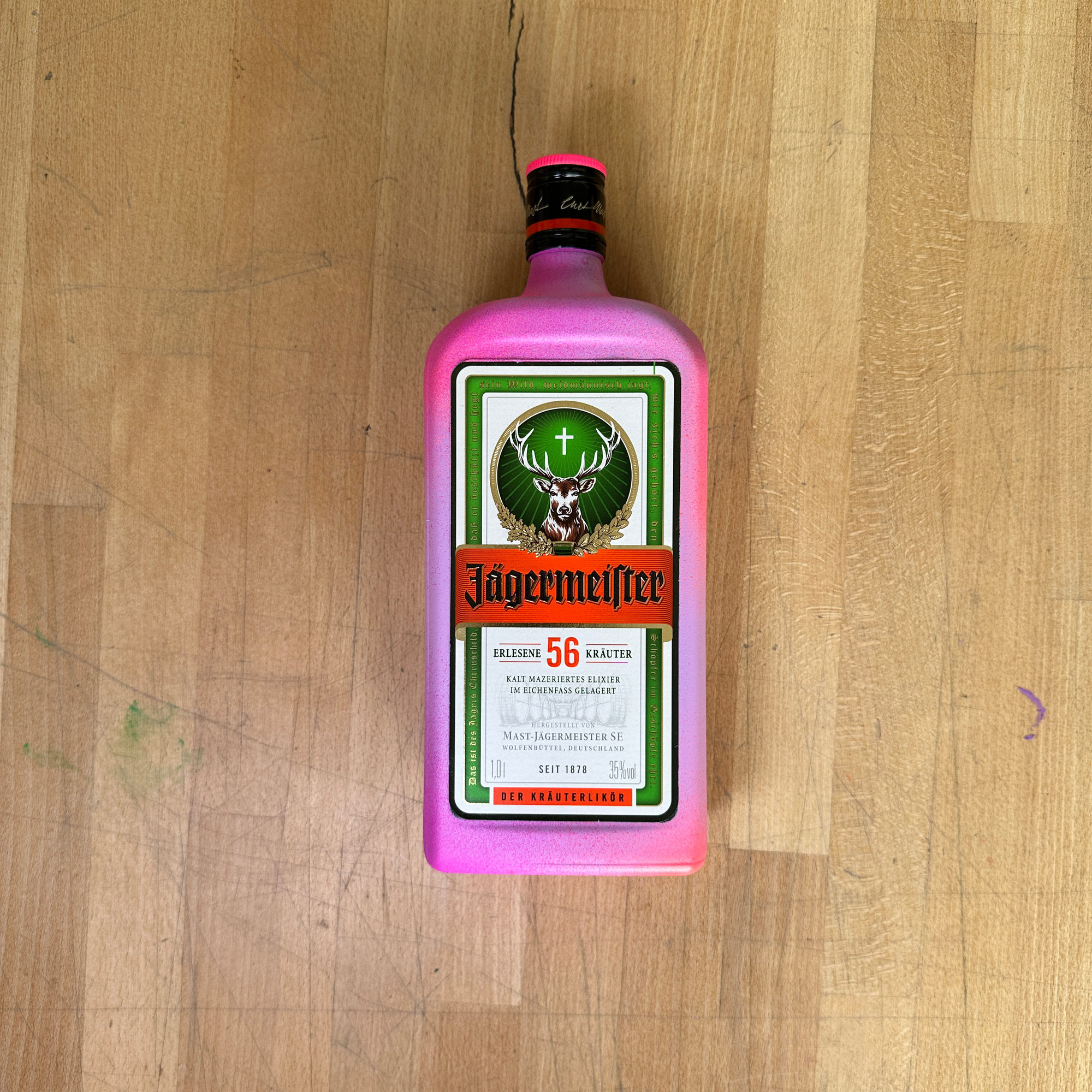 8enjamin x Jagermeister Bottle and A3 Screen Print