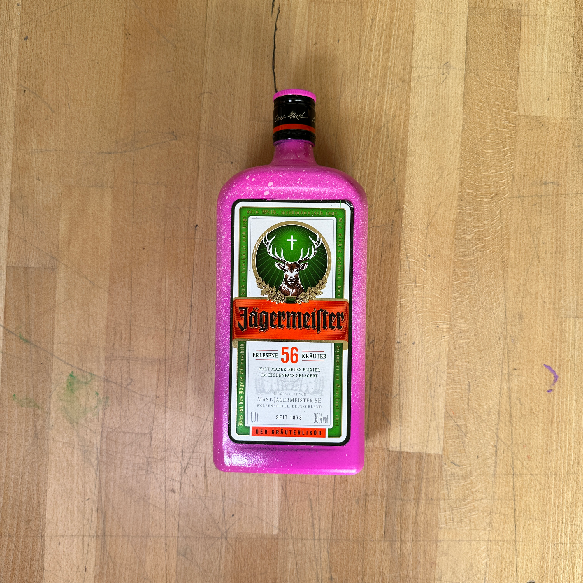 8enjamin x Jagermeister Bottle and A3 Screen Print